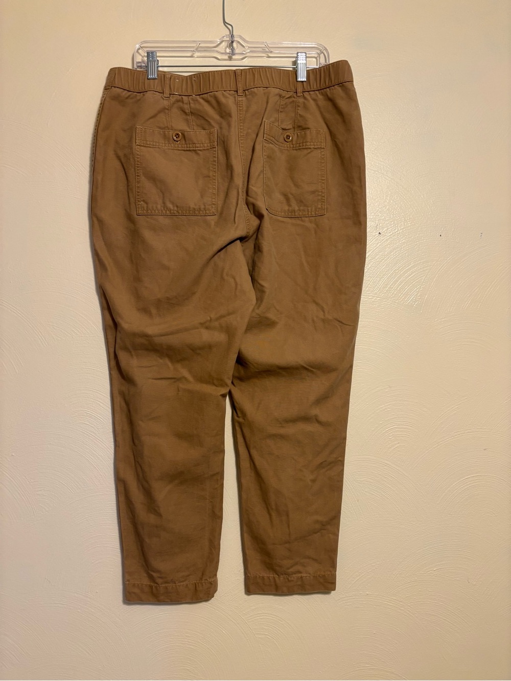 Talbots Slim Cargo Pants Womens 14 Tan Utility Cropped Ankle Pants Lyocell Blend - Picture 10 of 10